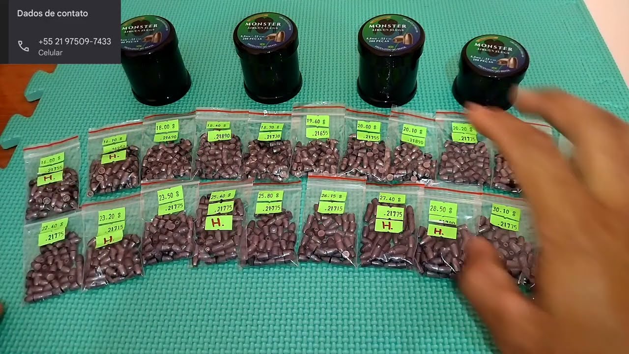 Chumbos Slugs MONSTER - Variedade ao seu dispor.