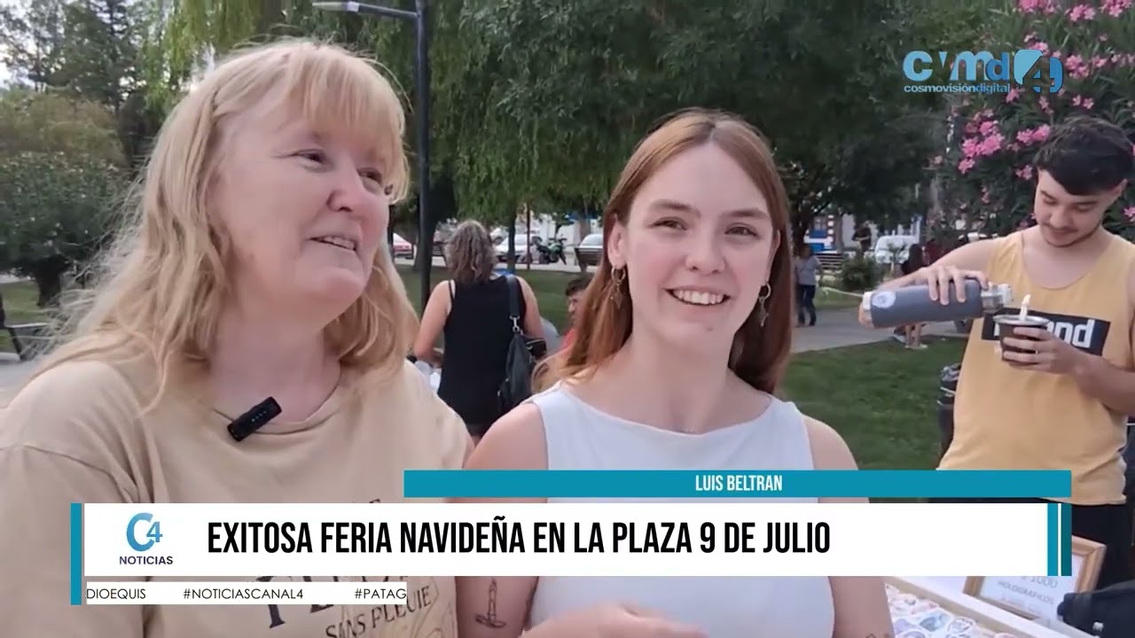 EXITOSA FERIA NAVIDEÑA EN LA PLAZA 9 DE JULIO