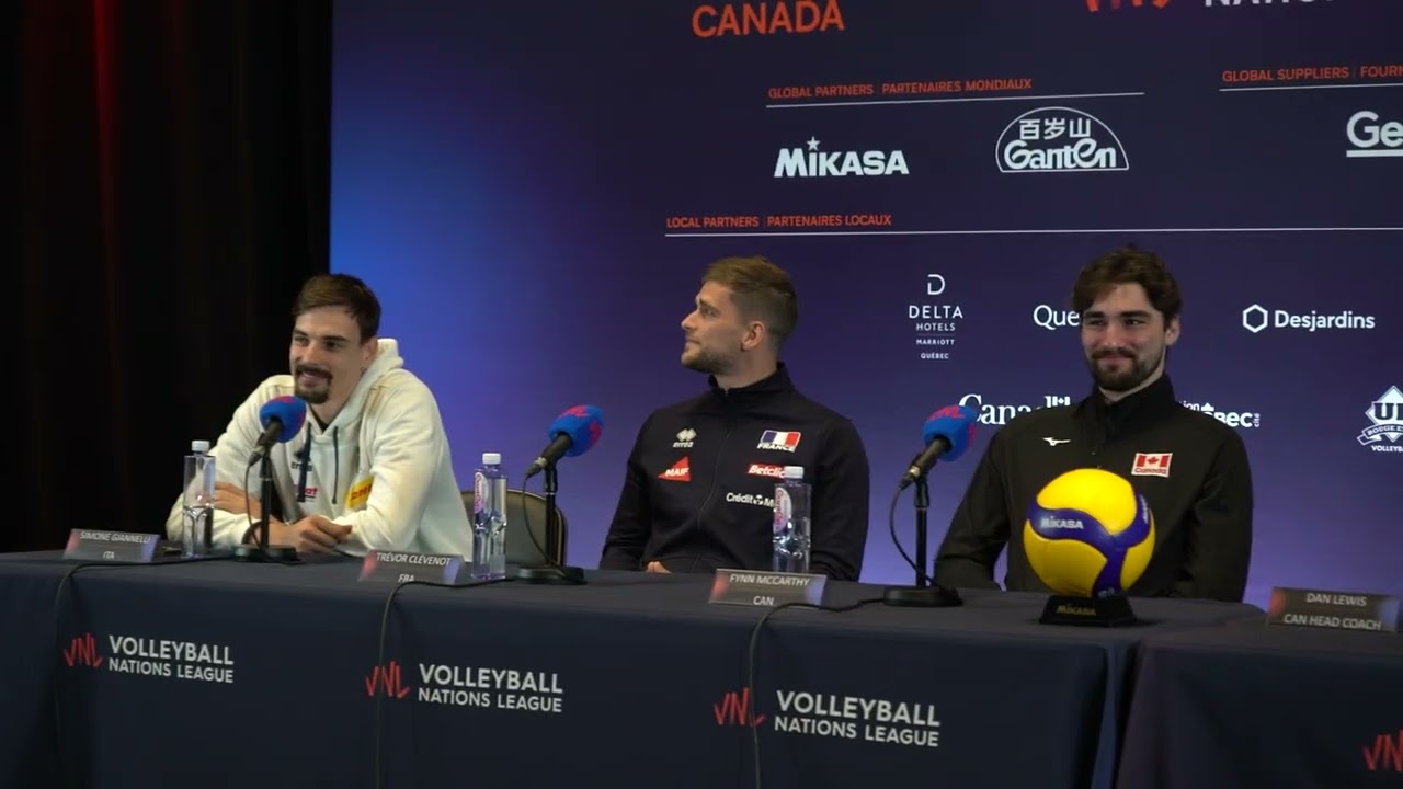 🇫🇷 Trévor Clévenot On France's New Generation | 2025 Men's VNL Quebec City Press Conference