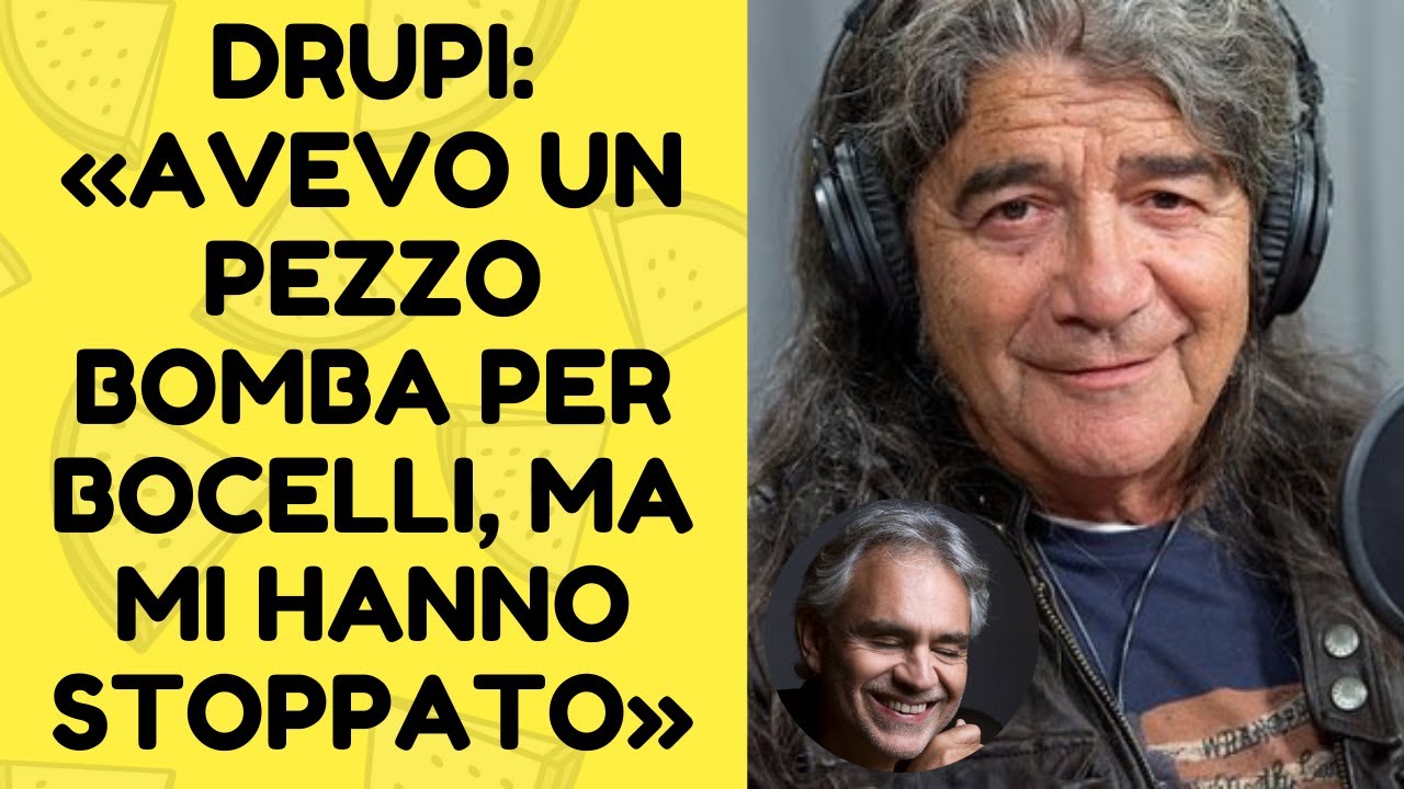 L'INTERVISTA * DRUPI (1 di 8): &laquo;AVEVO UN PEZZO BOMBA PER ANDREA BOCELLI, MA MI HANNO STOPPATO&raquo;