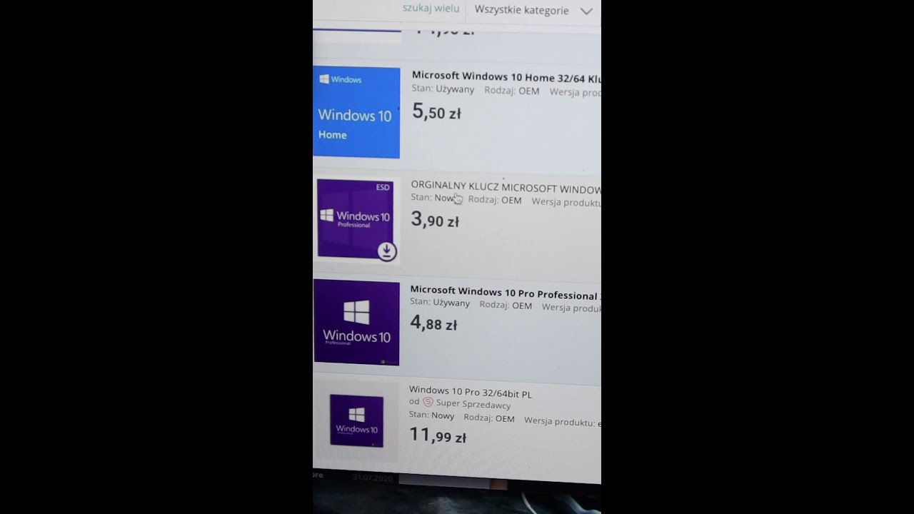 Tani Windows z Allegro - czy to legalne?