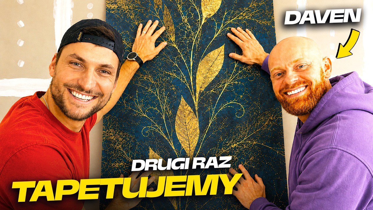 🔥 TRUDNIEJ NIŻ MYŚLAŁEM tapeta winylowa klejenie | DAVEN.TV DOMINIK NIE MALUJE TAPETY REVE