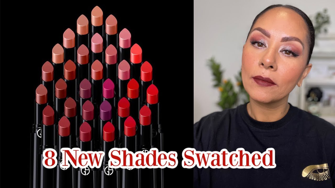 NEW Armani Lip Power Long Lasting Lipsticks | Lip Swatches