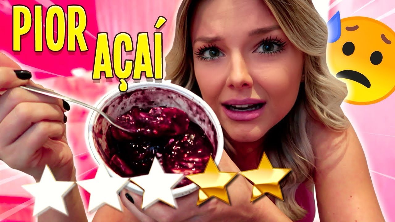 PROVEI O AÇAÍ COM A PIOR AVALIAÇÃO DO APLICATIVO