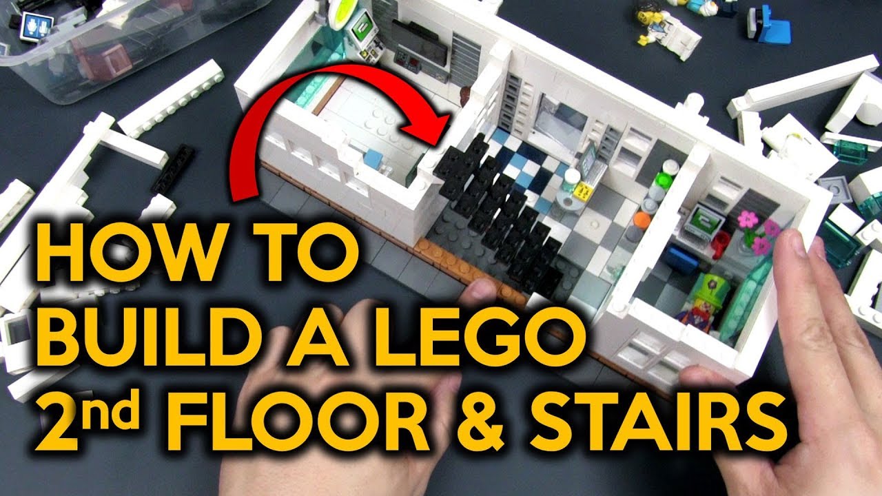 How to Add an Additional Floor and Staircase to a LEGO Modular Building