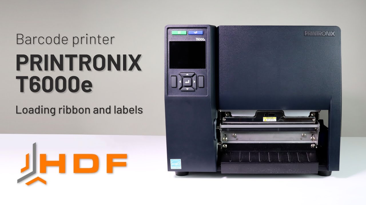 BARCODE PRINTER PRINTRONIX T6000e | Loading ribbon, Labels |ENG |PL