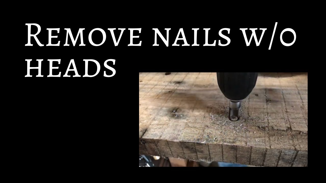 How To Remove Nails With No Heads And Fill Hole In Reclaimed Pallet Wood