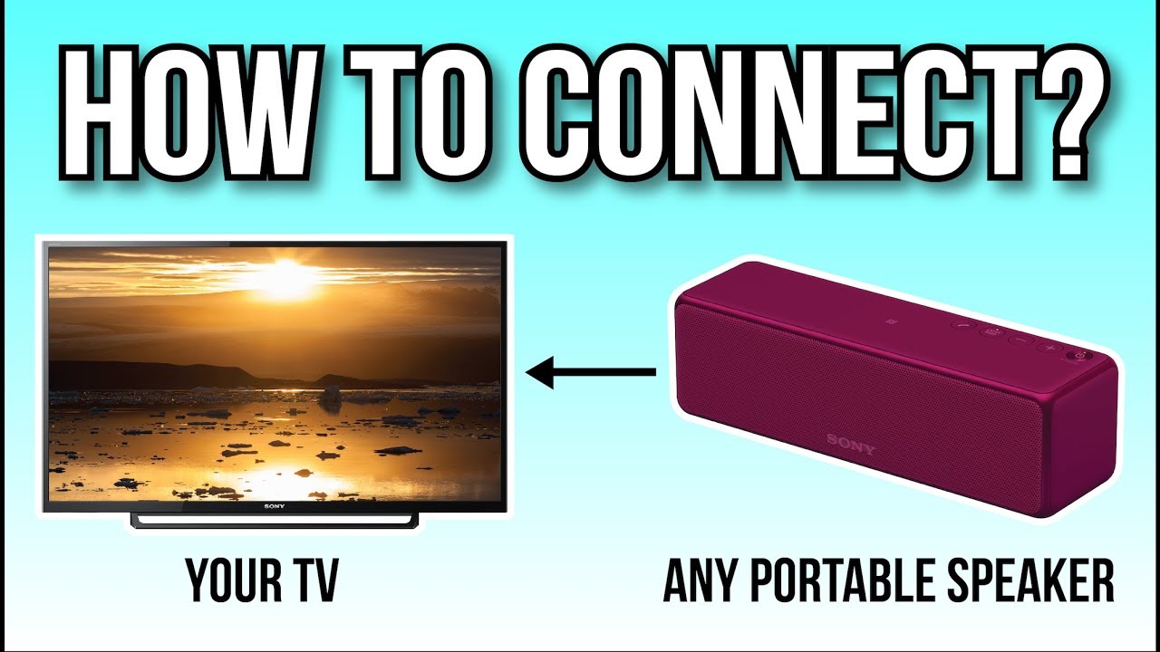 How To Connect Your Portable Speaker To Your TV, The Easy Way! ☝🏻