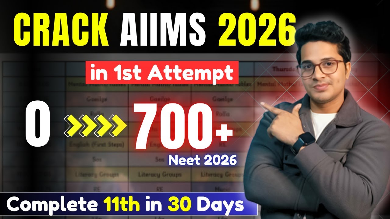 Neet 2026: Crack AIIMS in 1st Attempt | How to Score 700+ in Neet 2026 from Zero in Just 15 Months
