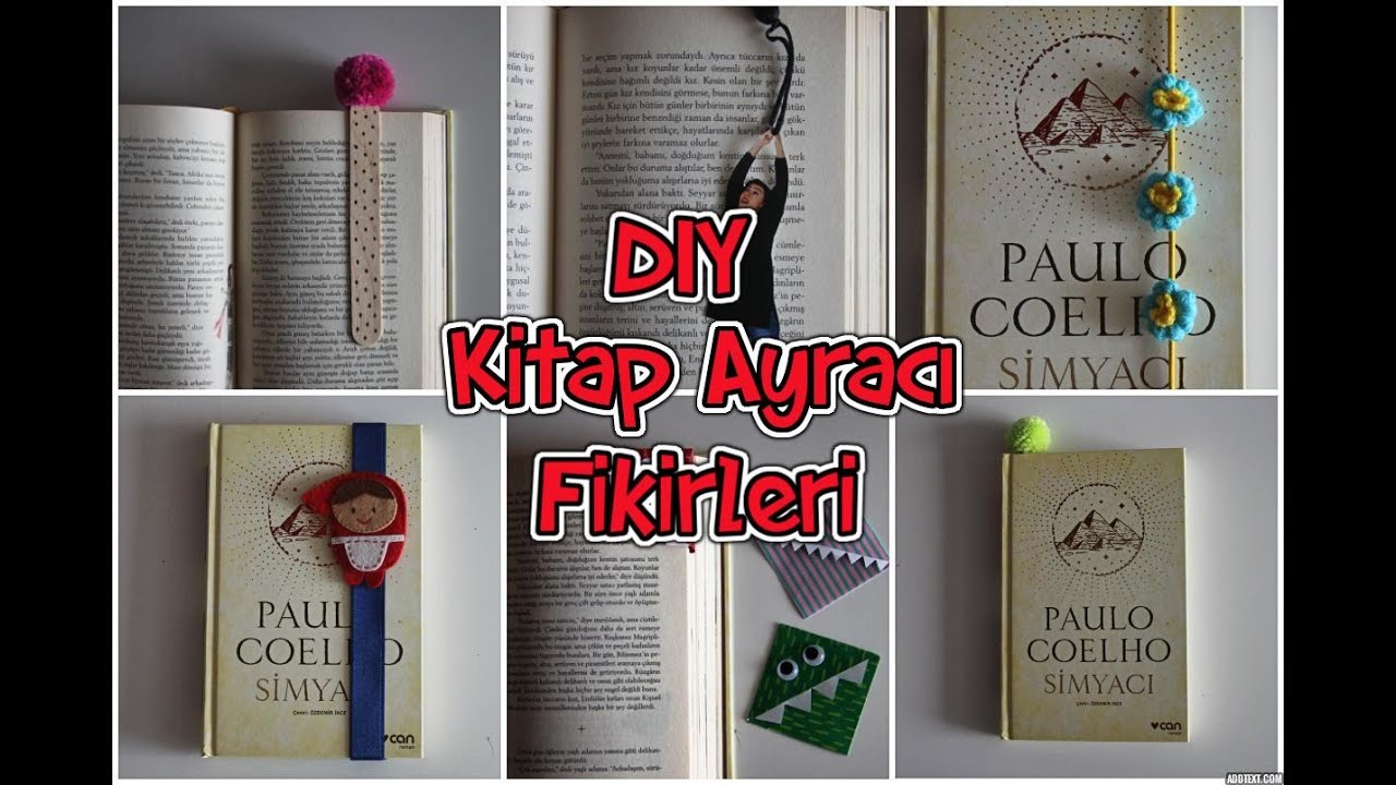 Kolay Kendin Yap Kitap Ayracı / DIY Easy Bookmarks