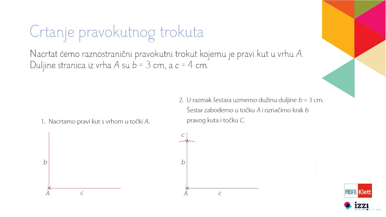 Profil Klett – VIDEOLEKCIJE: Vrste trokuta i crtanje trokuta (4. razred)