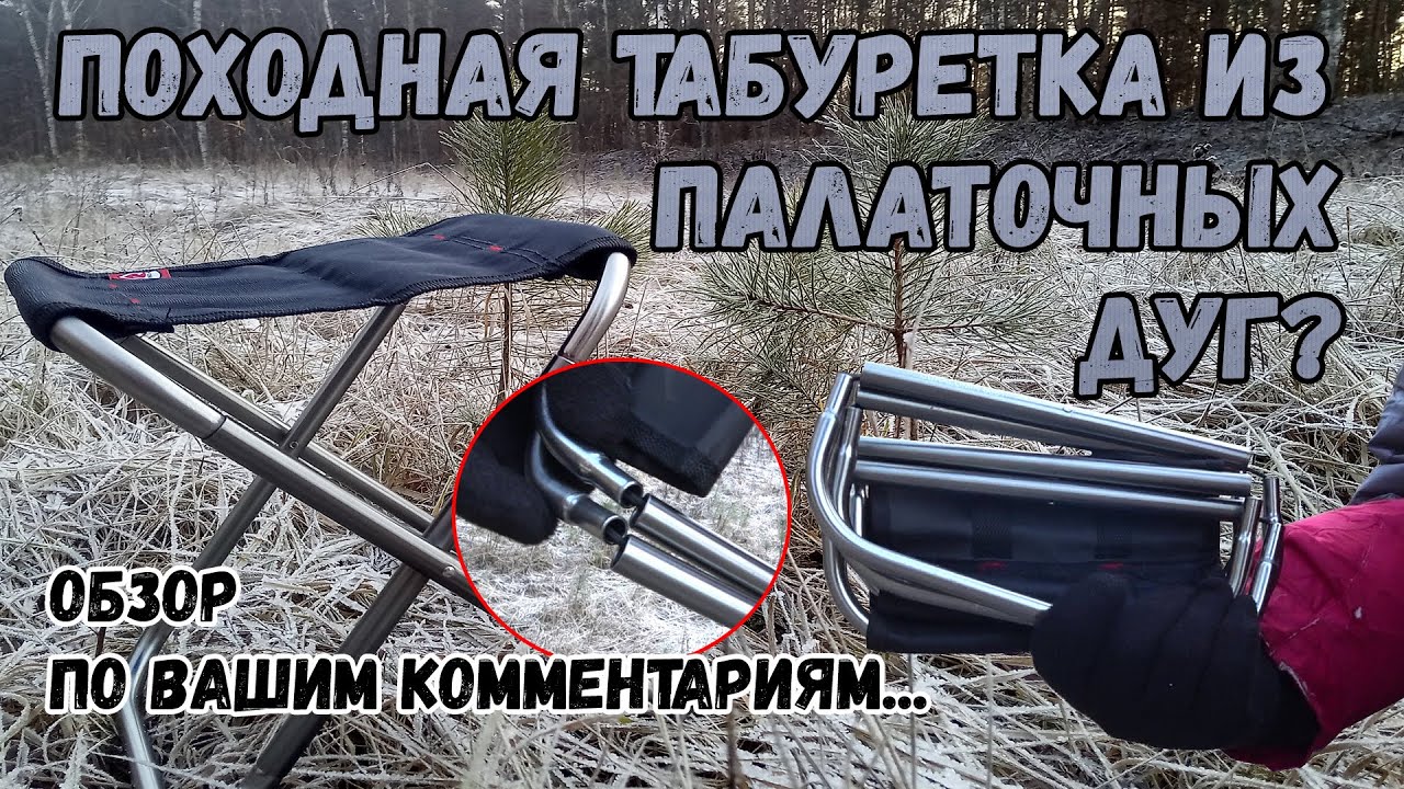 Легкая и компактная табуретка для походов. Robens discover stool. Eng subtitles.