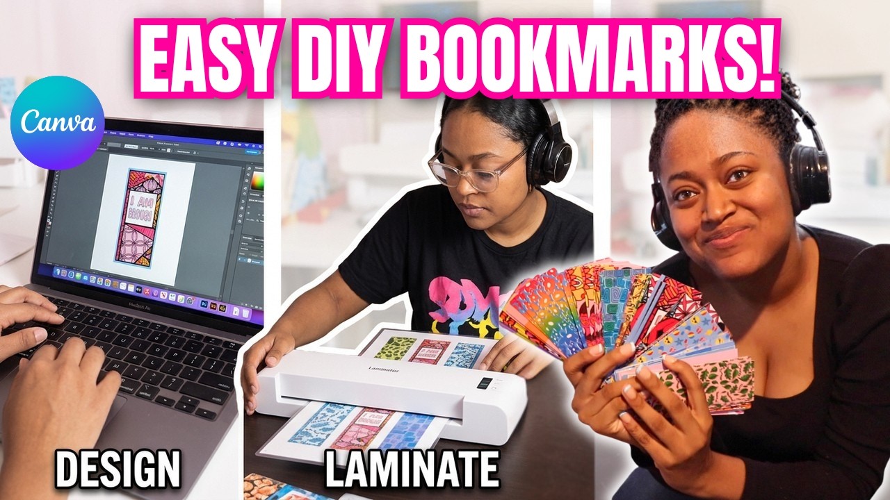How to Make Double Sided Bookmarks at Home!