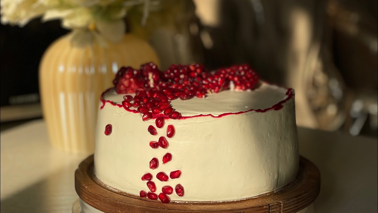 طرز تهيه كيك شيفون براي خامه كشي _ فرم دادن خامه و خامه كشي