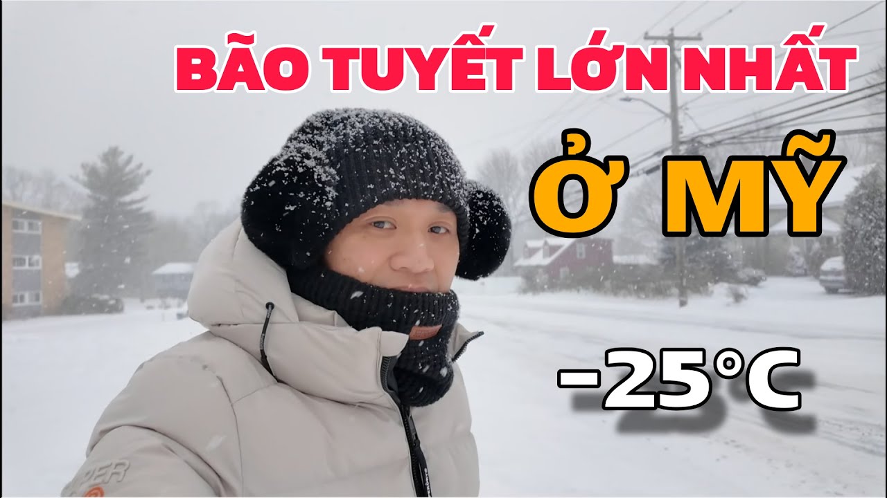 Choáng khi thấy cảnh bão tuyết ở Mỹ