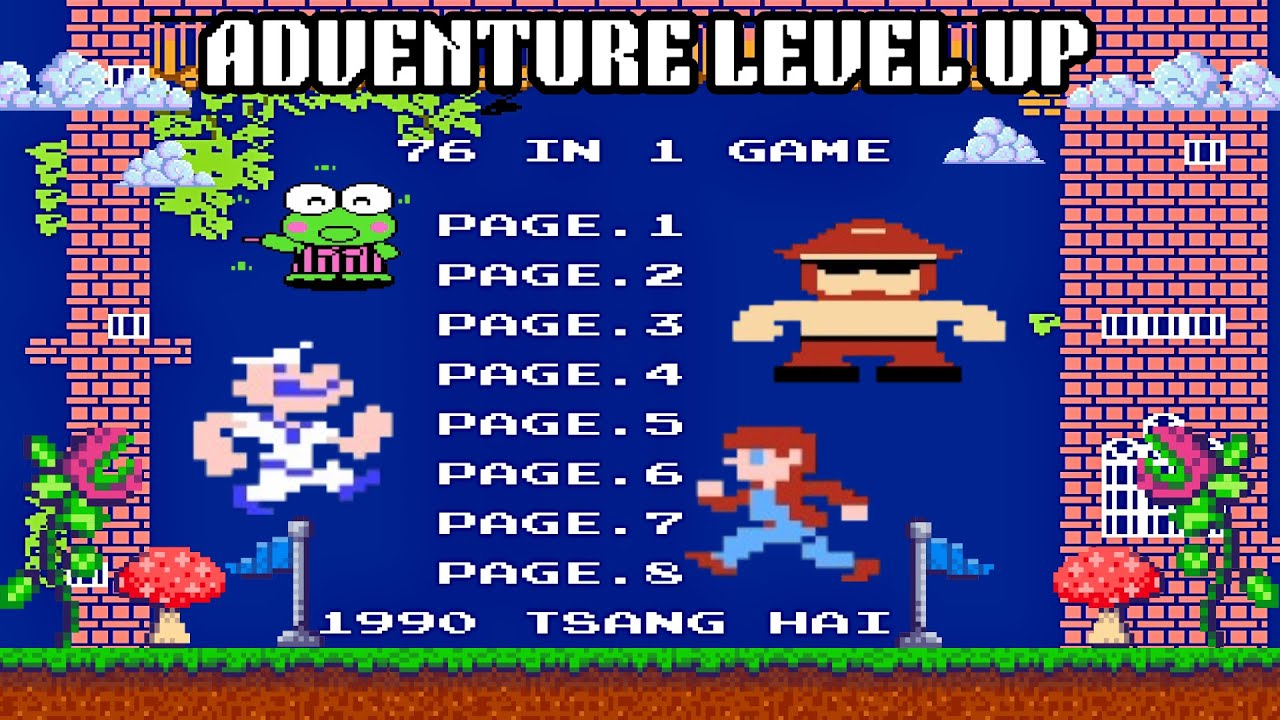Classic Fun! NES 76 in 1 Game Cartridge Gameplay