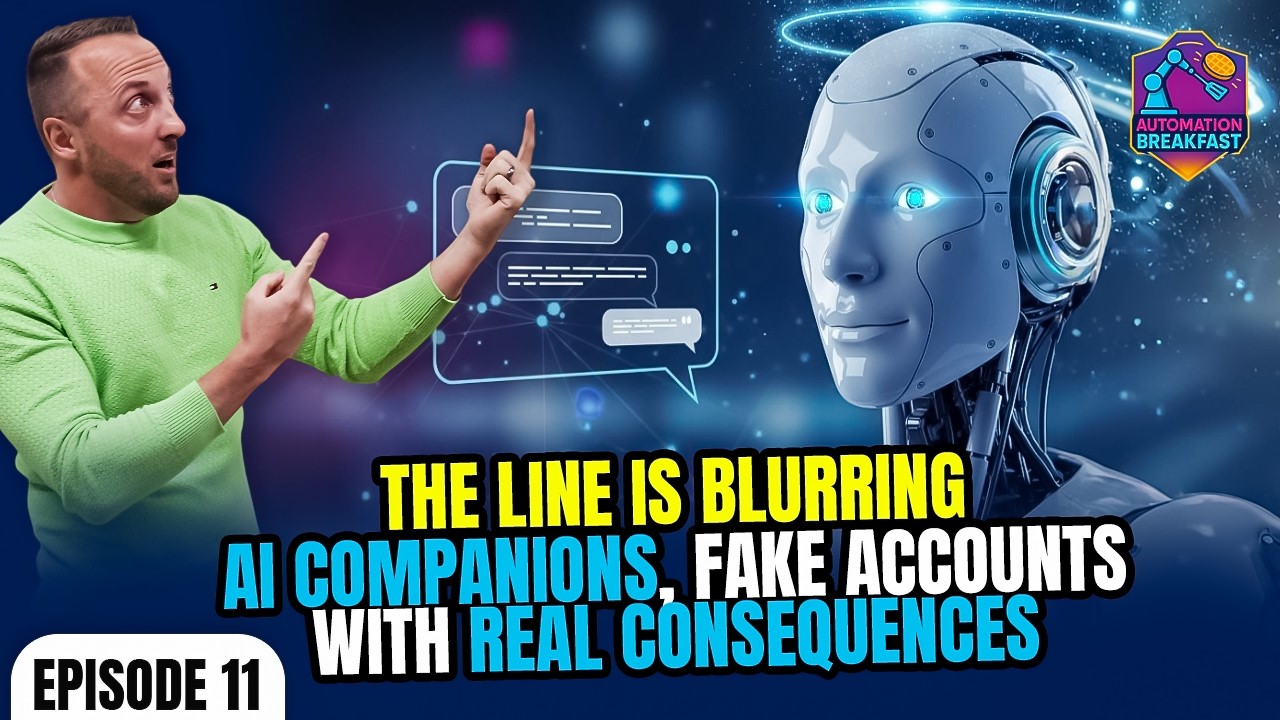 The Line Is Blurring: AI Companions, Fake Accounts & Consequences | Automation Breakfast | Ep 11