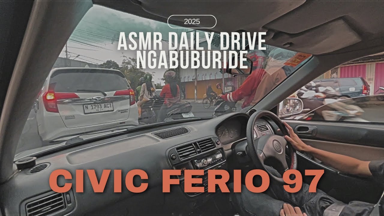 ASMR DAILY DRIVE CIVIC FERIO 1997 | CAR VLOG NGABUBURIT | POV DAILY DRIVE CAR