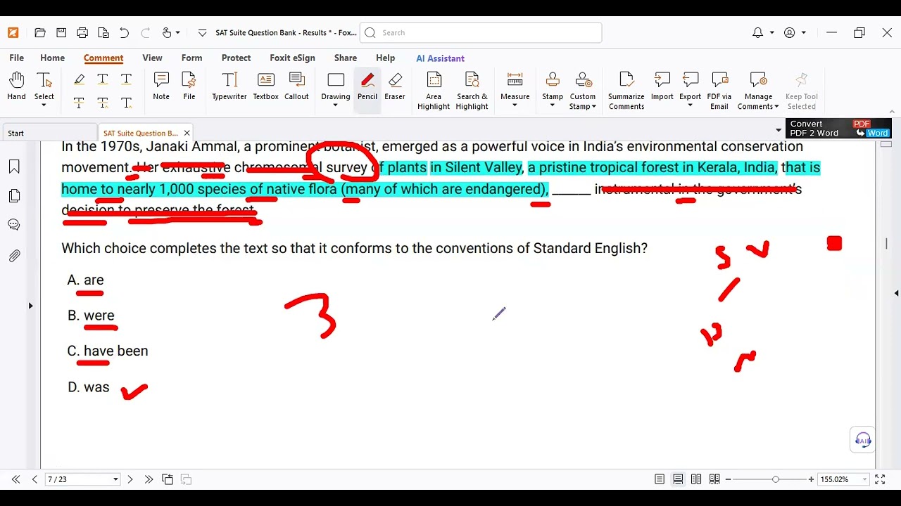SUBJECT VERB AGREEMENT: SAT  HARD QUESTIONS
