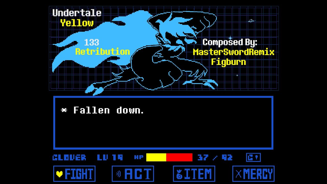 Undertale Yellow - 133 Retribution (15 minute loop)