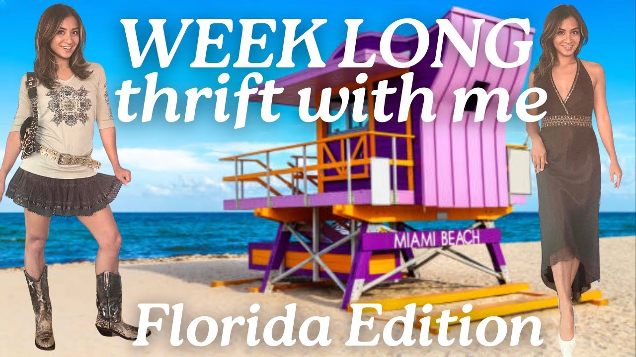 ULTIMATE WEEK LONG thrift with me in Florida as a Depop Top Seller! Y2K, Vintage, 90s, Designer!