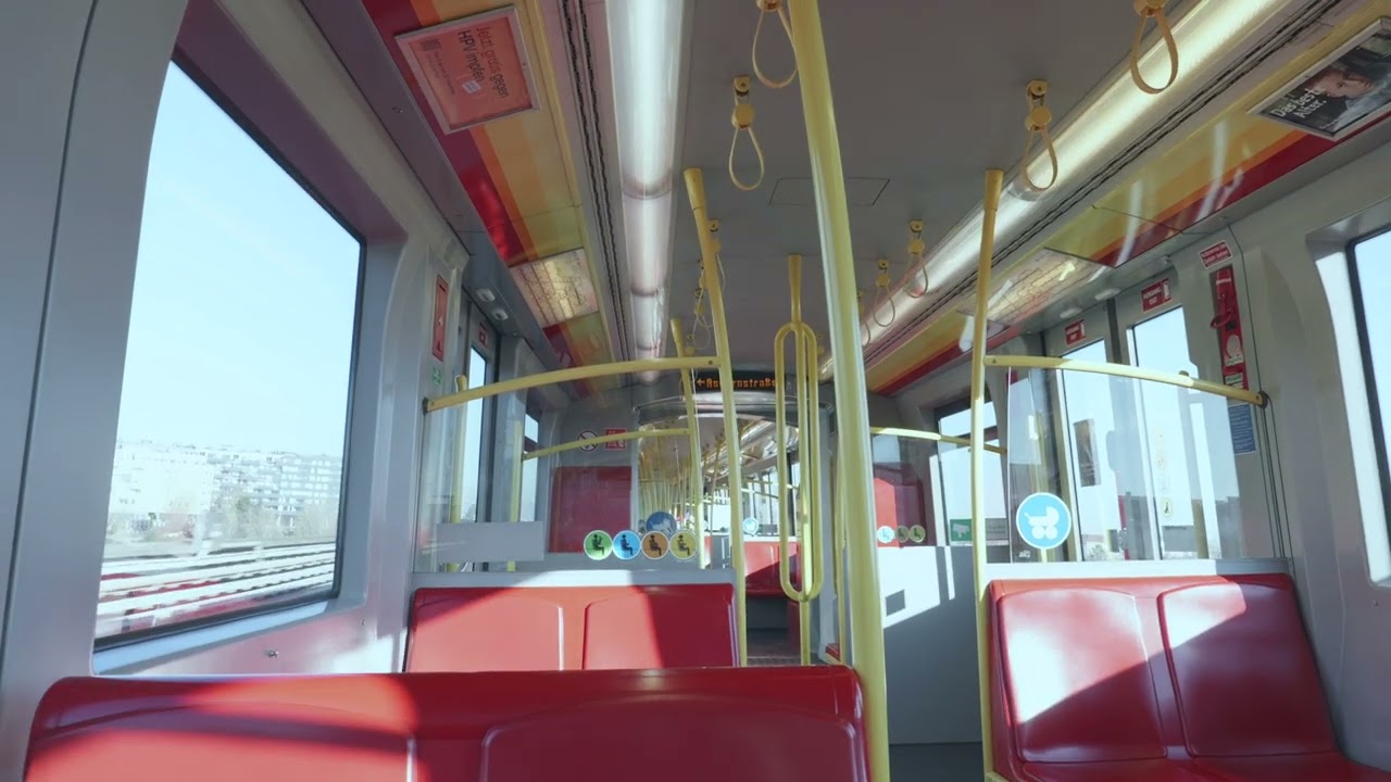 Journey of Vienna U-Bahn U2 with Type V (Stadlau to Aspern Nord)