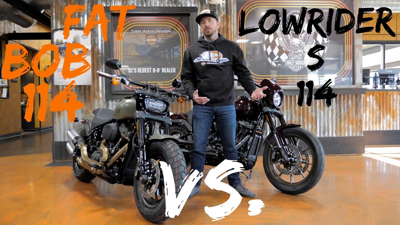 Harley Davidson Fat Bob против Lowrider S