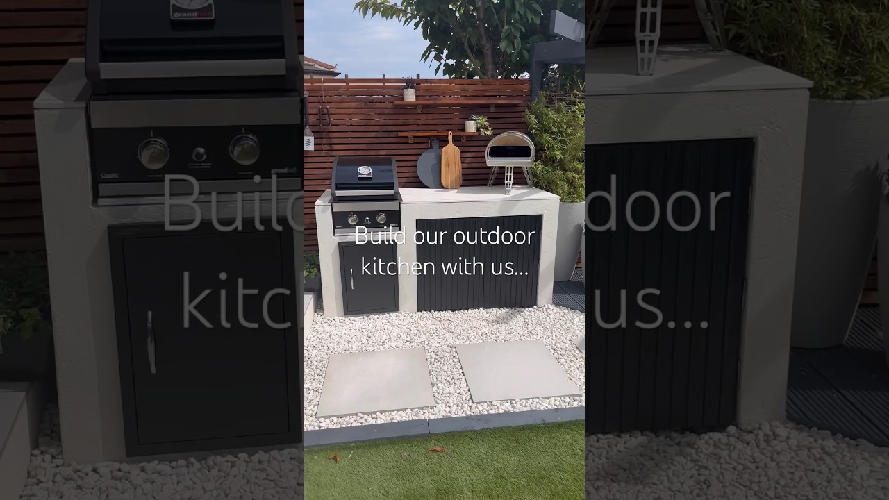 ASMR of our outdoor kitchen build