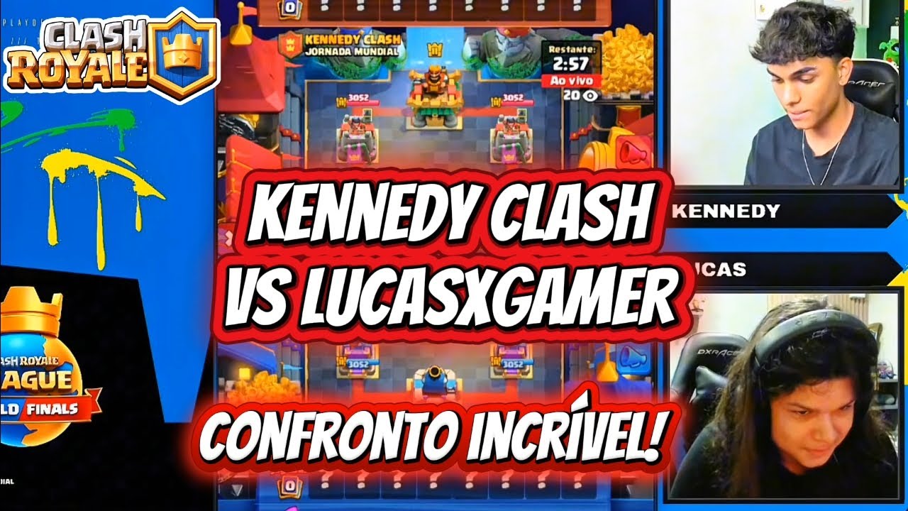 KENNEDY CLASH VS LUCASXGAMER EM UM CONFRONTO INCRÍVEL NO TORNEIO PRO VS INFLUENCERS DE CLASH ROYALE