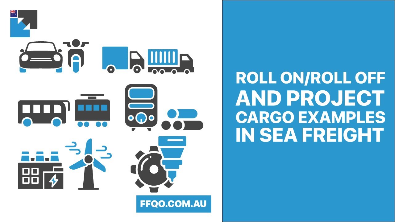 Roll on/roll and project cargo examples in sea freight