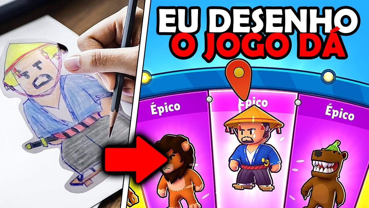 TUDO que eu DESENHAR na VIDA REAL, o Stumble Guys VAI ME DAR!