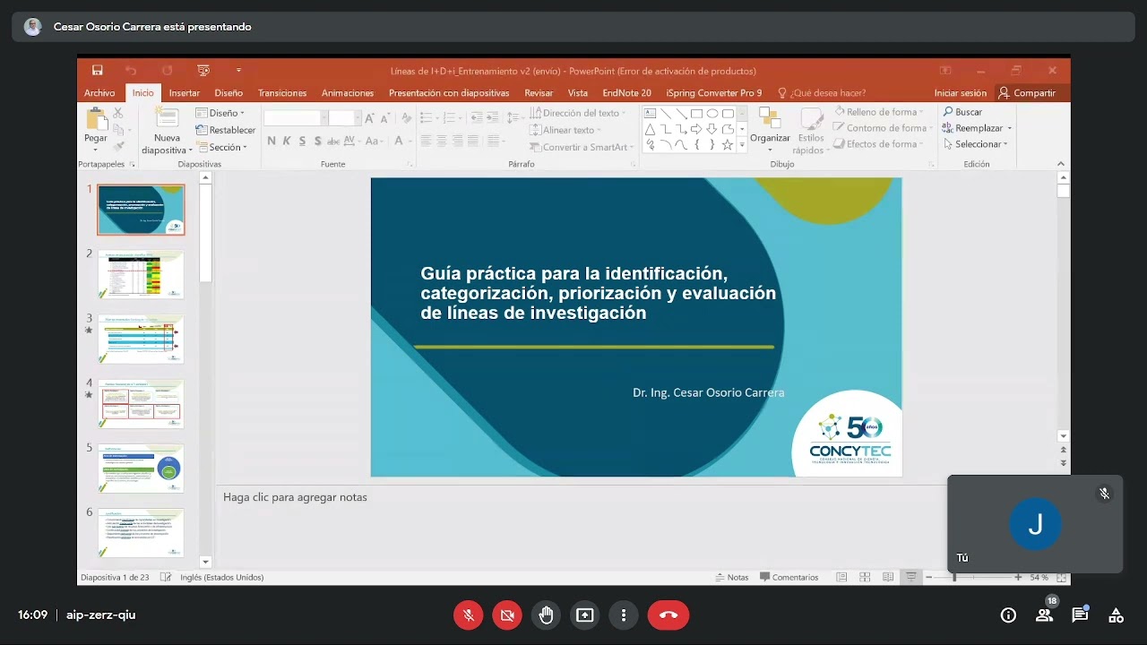 CHARLA VIRTUAL 3 Políticas y Líneas de Investigación e Innovación de los IEST