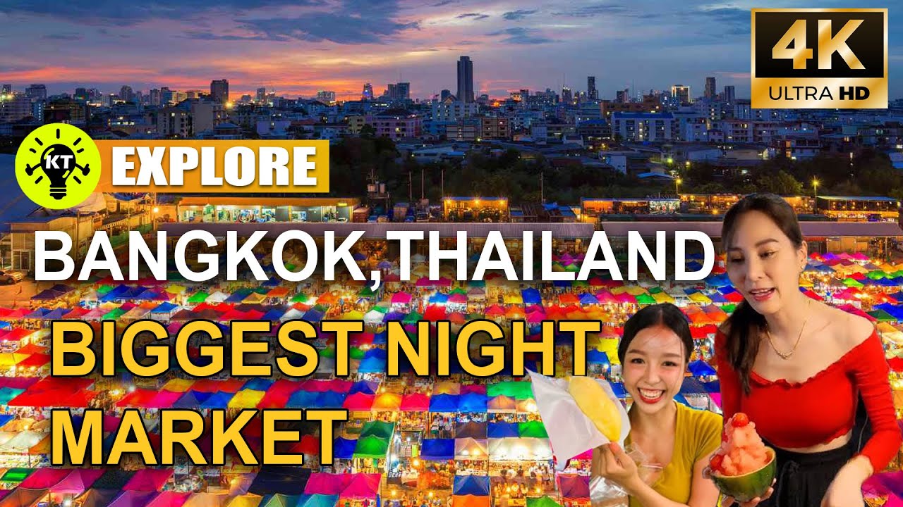 Bangkok Largest Night Market Travel Thailand 2025 Thailand itinerary Backpacking Tourist Solo Travel
