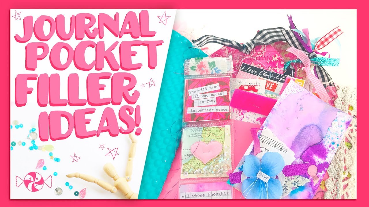 5 Junk Journal Pocket Ideas!  What to Put in Them?