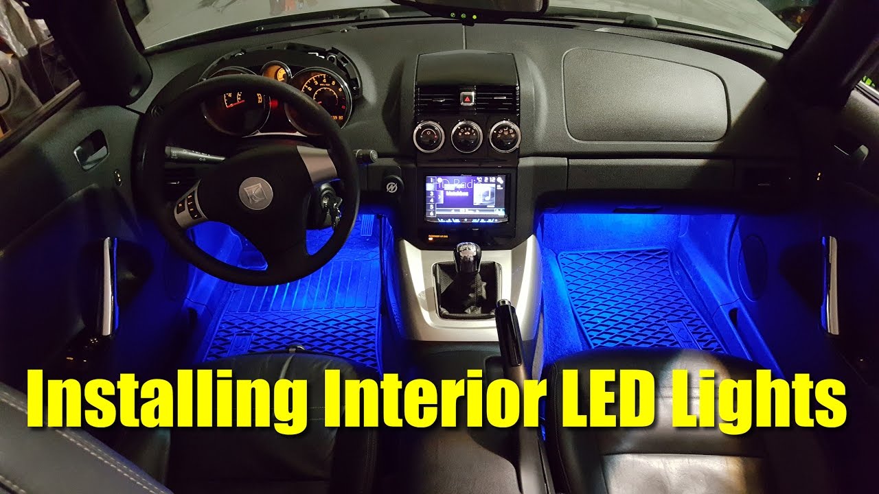 How to Install Interior LED Lights in Saturn Sky - Pontiac Solstice