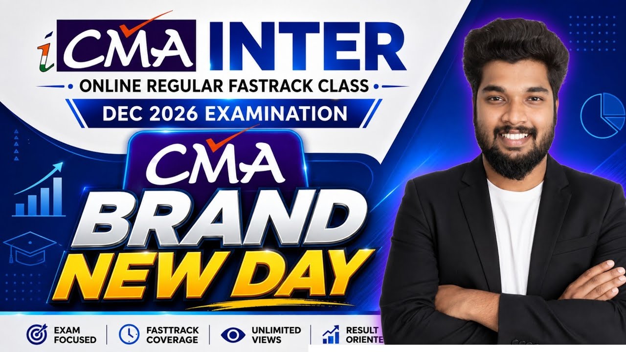 CMA Inter Dec 2026 Exam Preparation Starts Now 🚀 | Brand New Day