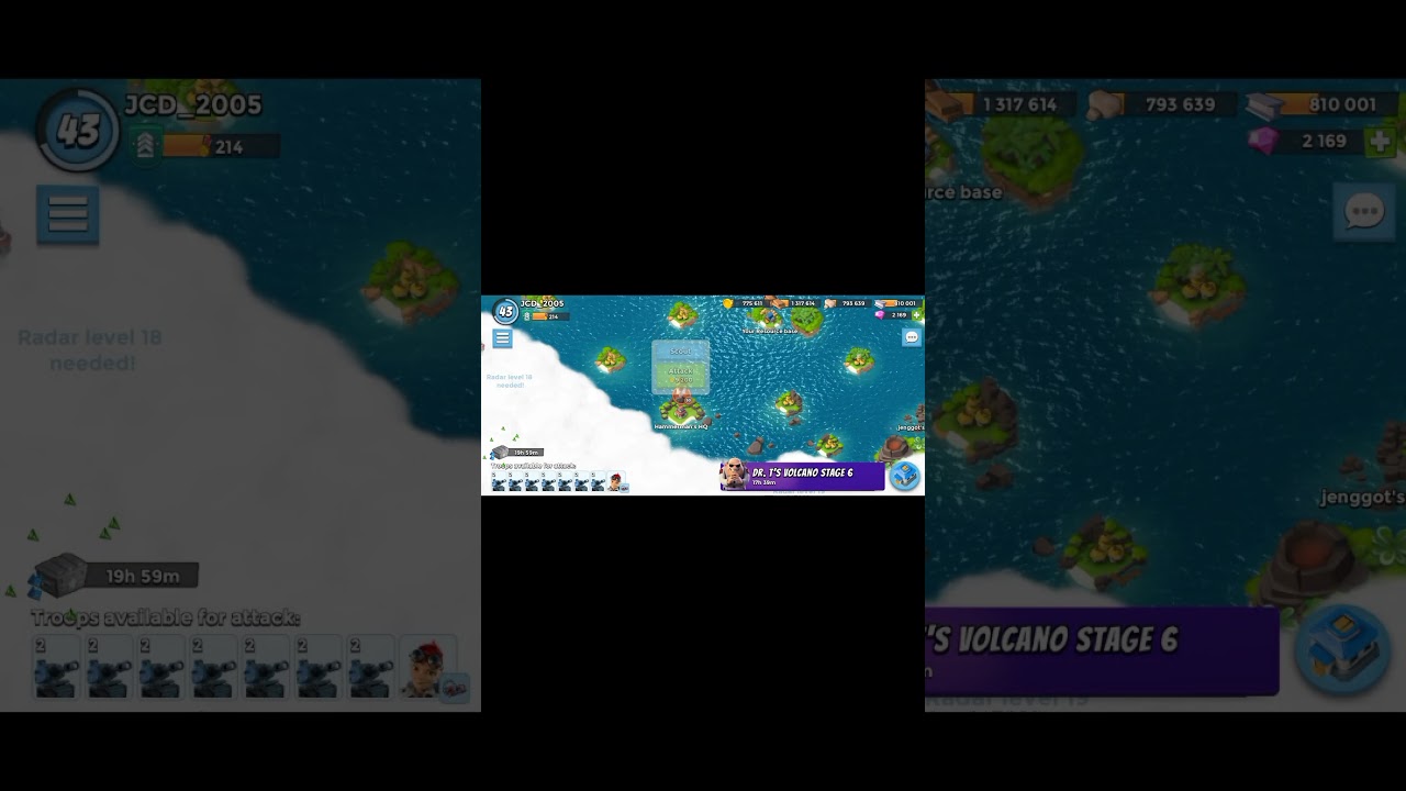Hammerman's HQ Level 50 Unlocked on Map | Low Level Account | Boom Beach