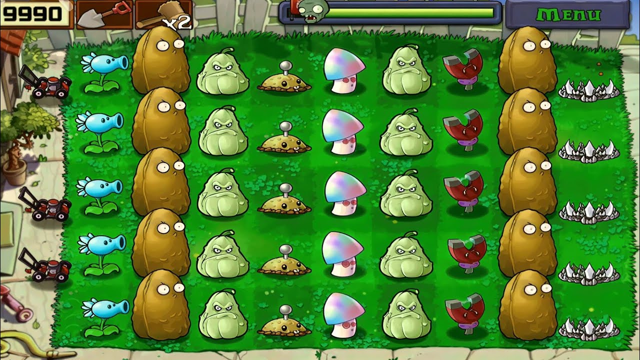 Plants vs Zombies Survival Day | Snow Pea, Hypno-shroom, Magnet & Squash Strategy 🧟