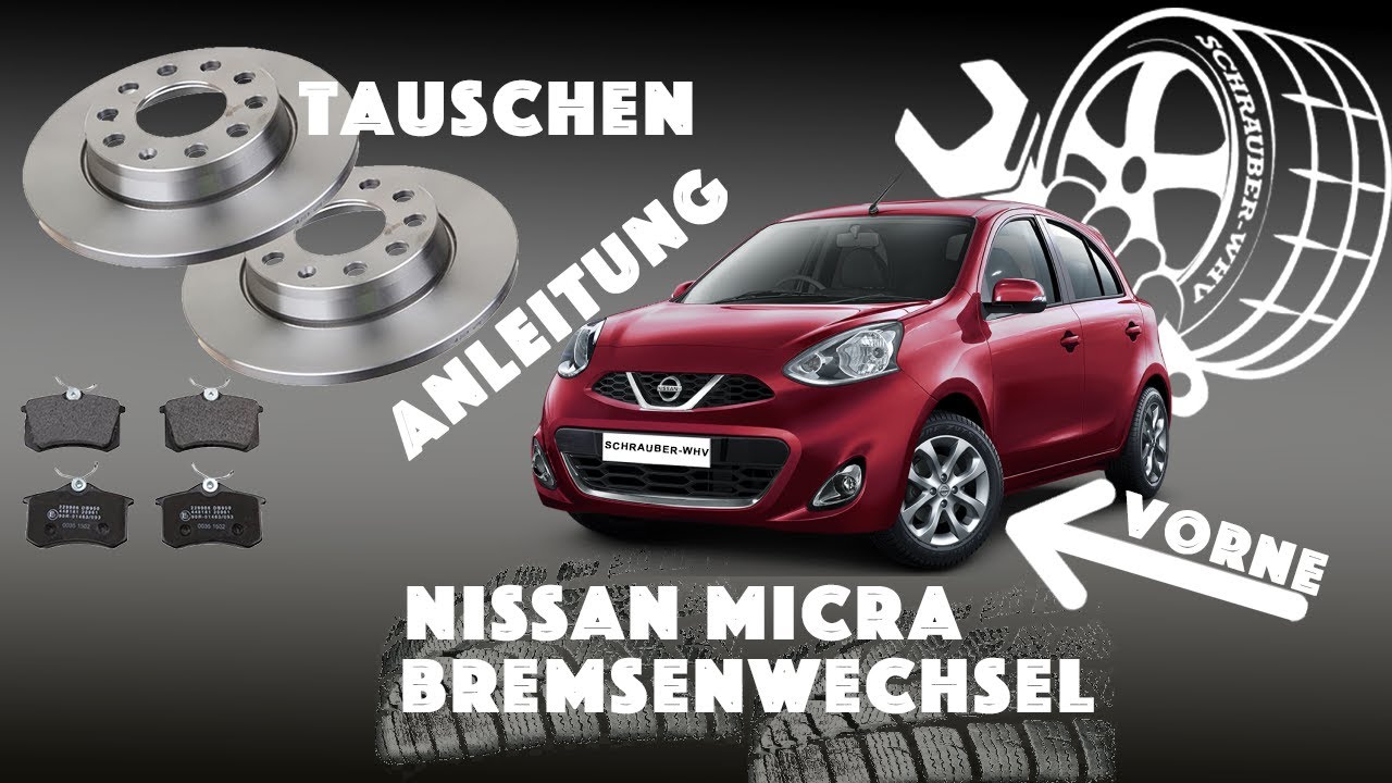 Nissan Mirca K13 Anleitung Bremsenwechsel vorne