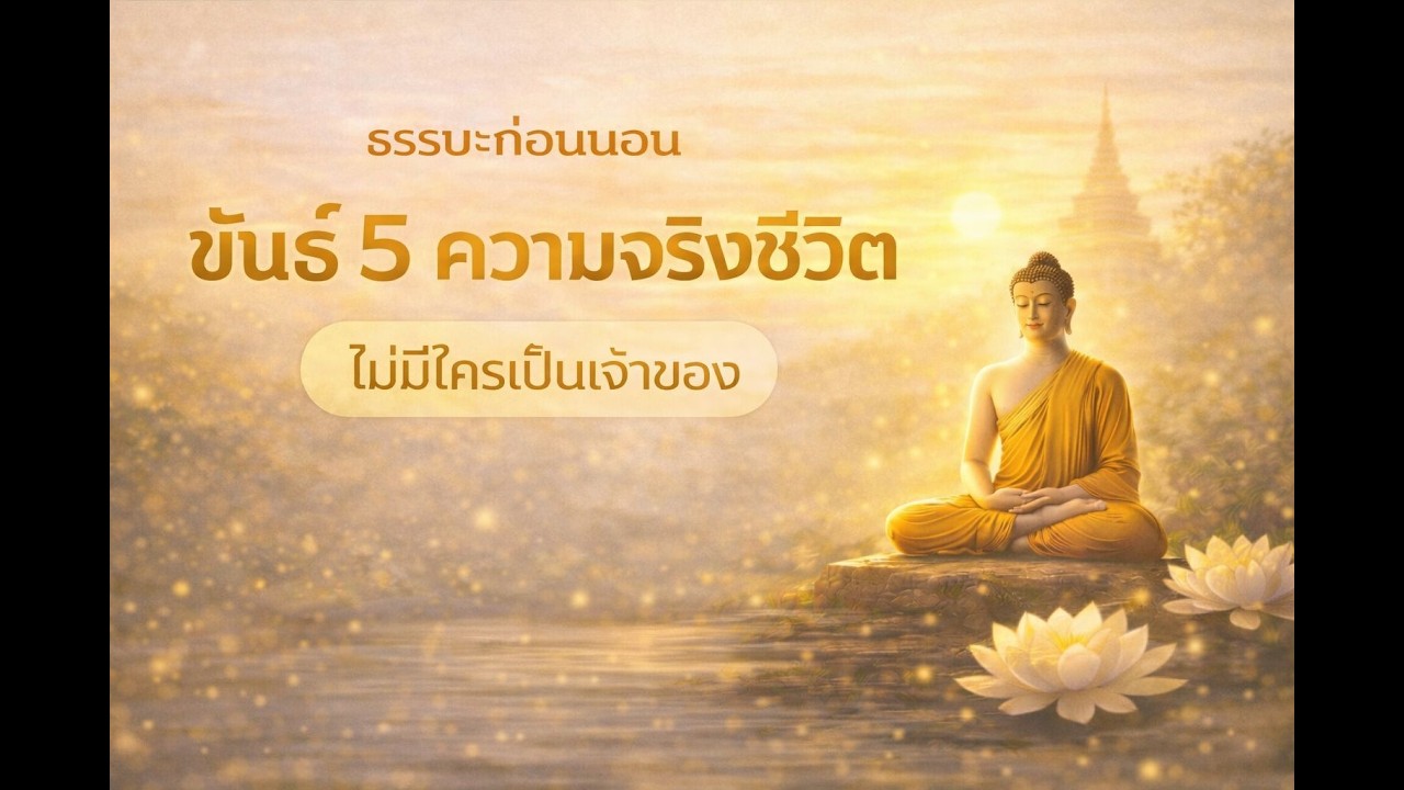 ธรรมะก่อนนอน ขันธ์ 5 ความจริงชีวิต ไม่มีใครเป็นเจ้าของ
