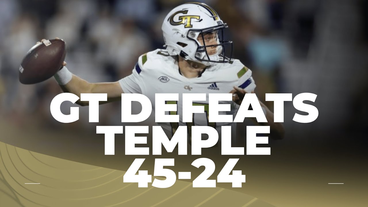 Georgia Tech побеждает Temple со счётом 45-24: мгновенная реакция и выводы