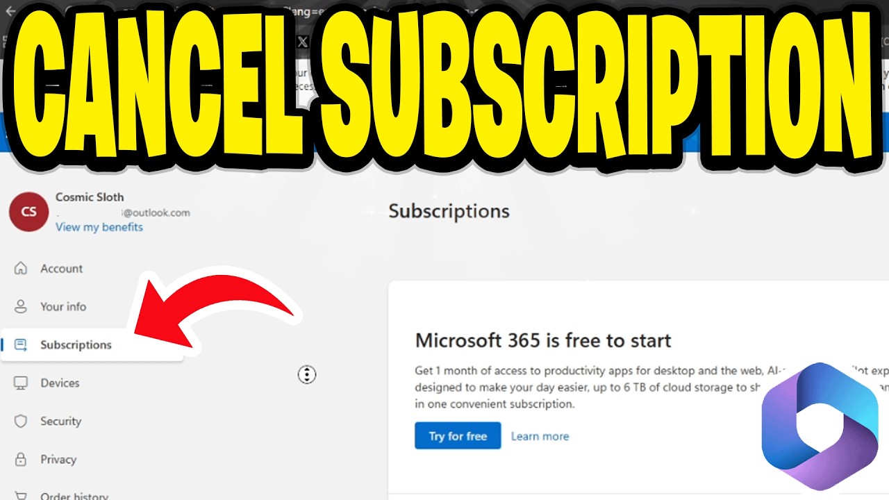 Как отменить подписку на Microsoft 365