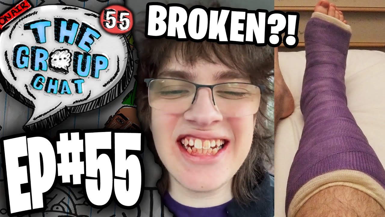 GRUNK BREAKS HIS FOOT Skateboarding!! 🤕 | The Group Chat Podcast #55