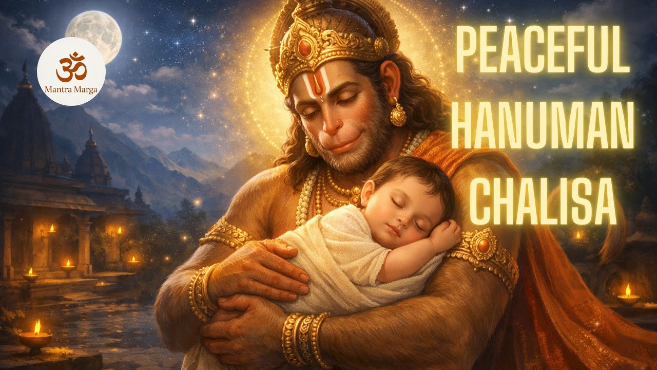 Hanuman Chalisa 11 Times | Fall Asleep in Peace • Divine Protection at Night