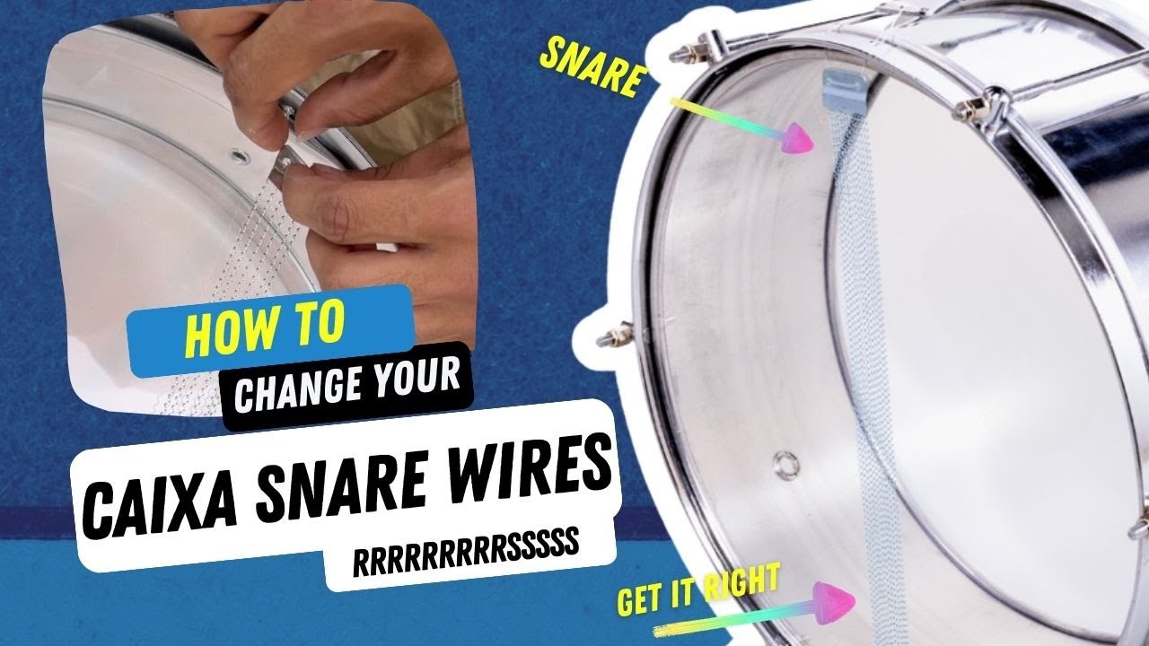 How to change the snare wires on your caixa - Snareteppich tauschen Tutorial