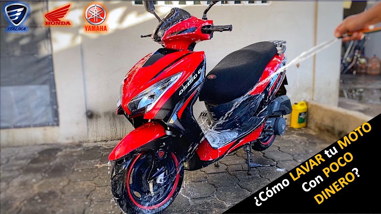 ¿Cómo LAVAR tu MOTONETA Italika? DS150g