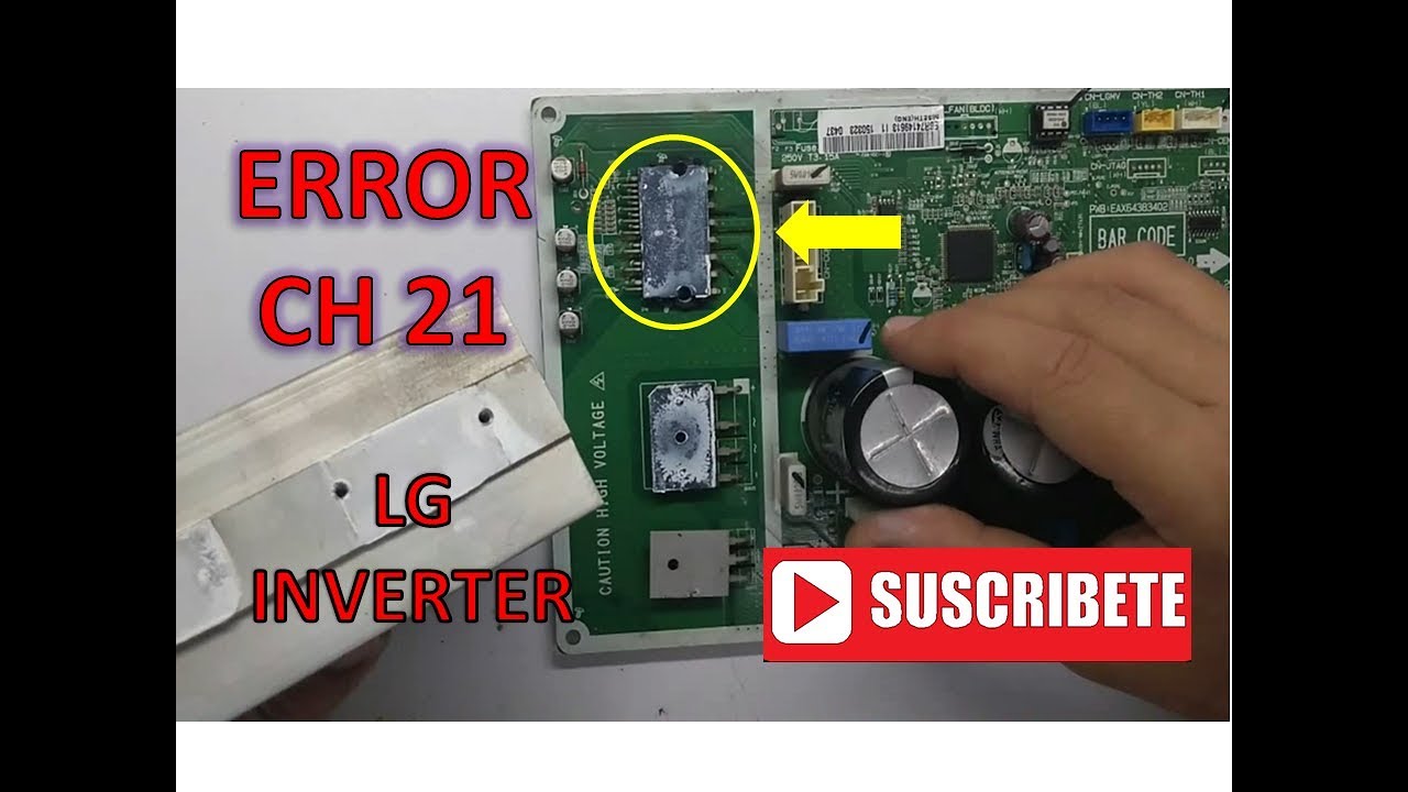 COMO REPARAR CODIGO CH21 AIRE LG INVERTER