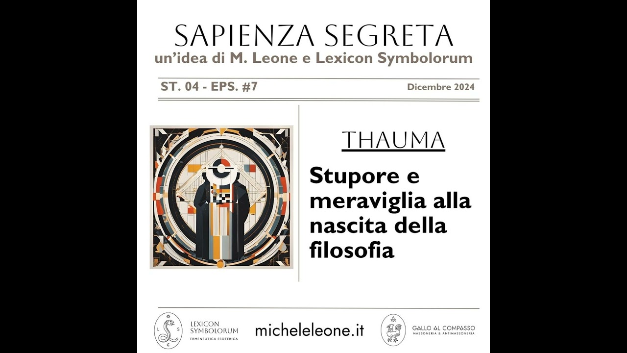 Thauma, stupore e meraviglia alla nascita della filosofia