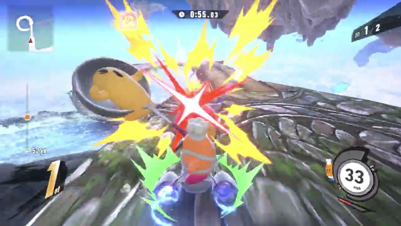 Kirby Air Riders - Air Ride: Airtopia Ruins with Chef Kawasaki (Laps Mode)