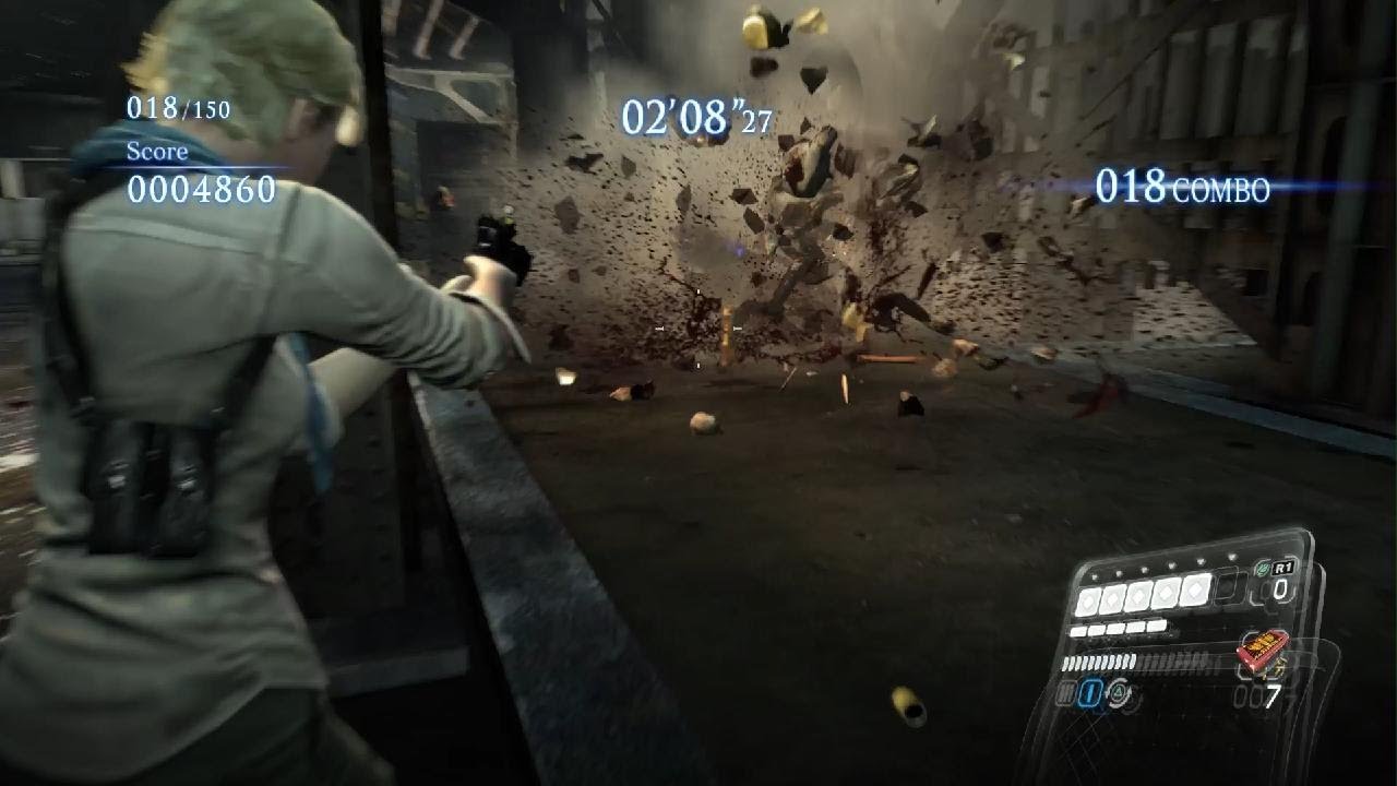 RESIDENT EVIL 6_ the mercenaries rooftops S rack  with  sherry birkin